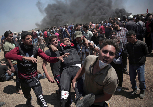 Illustration for article titled While Trump Congratulates Israel and Plugs Fox News, Here’s What’s Happening in Gaza